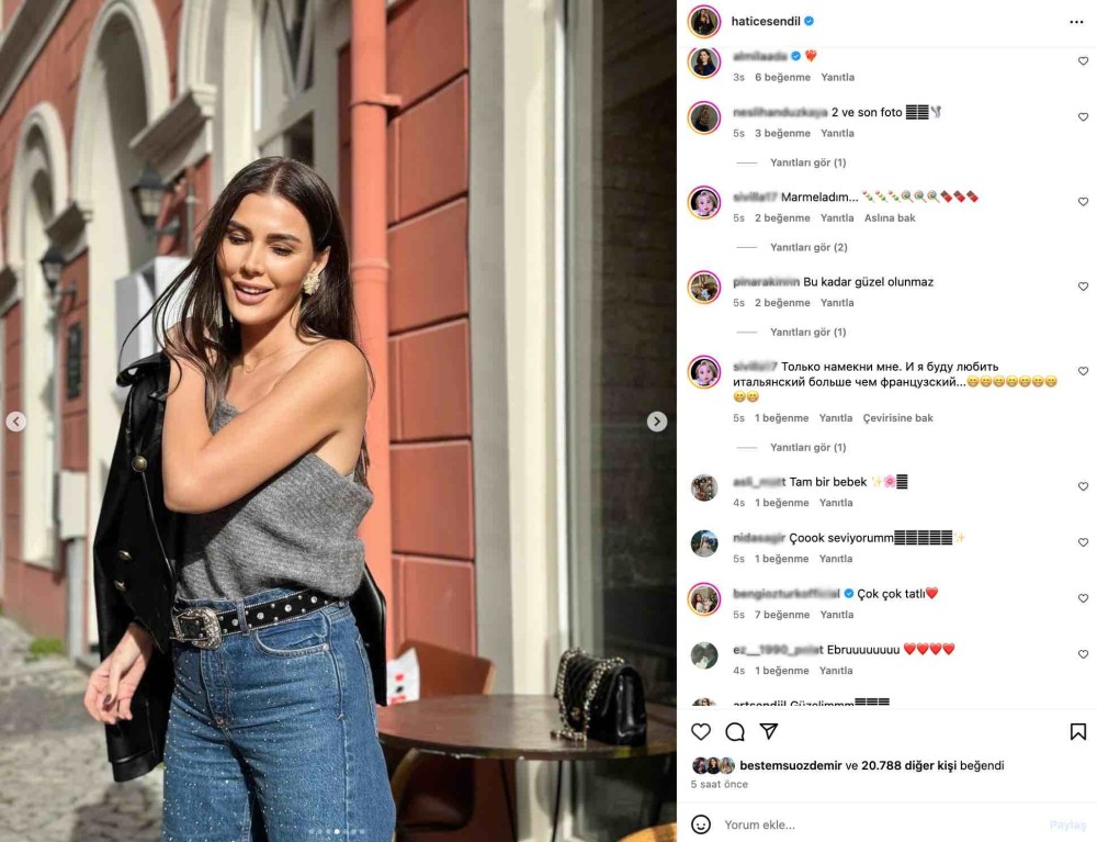 hatice sendil in sokak stili begeni topladi bu kadar guzel olunmaz